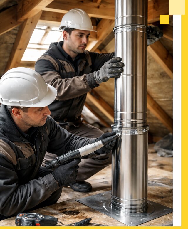 Монтаж дымоходов для каминов в Сибае с гарантией качества