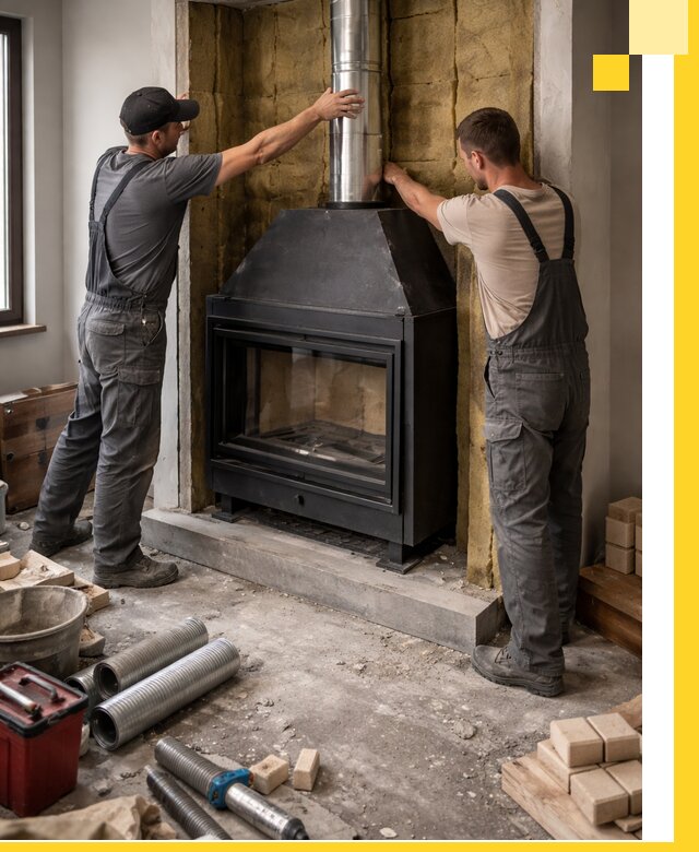 Изготовление и монтаж закрытых каминов в Сибае под ключ
