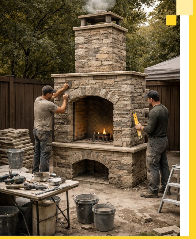 Проектирование и установка уличных каминов в Сибае