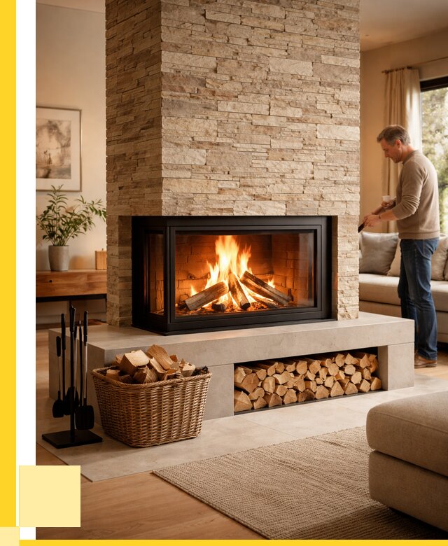 Дровяной камин под ключ в Сибае от 205520 р. | ЭриданСба