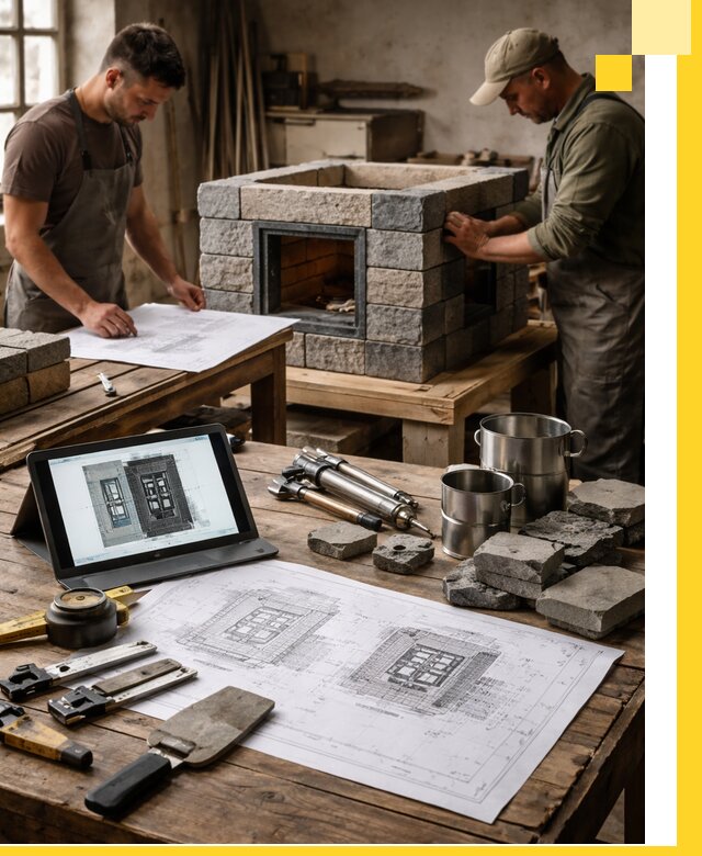 Разработка проектов печей с согласованием и монтажом в Сибае