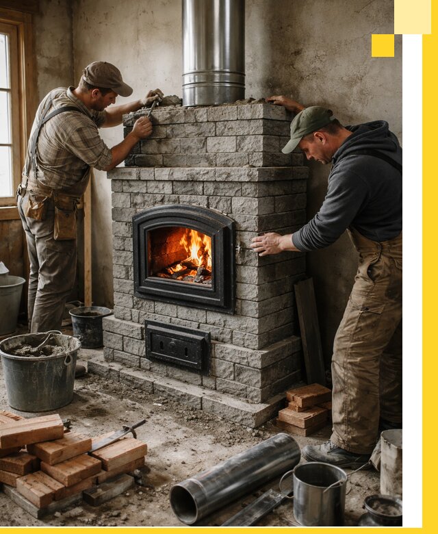 Производство, поставка и монтаж дровяных печей в Сибае