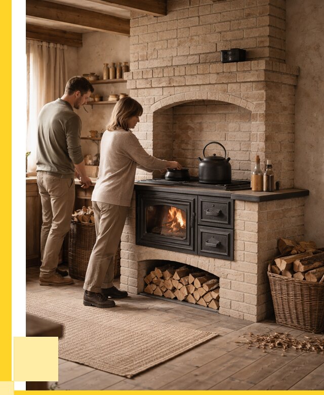 Печи с плитой в Сибае от 46242 р. | ЭриданСба — кирпичная печь