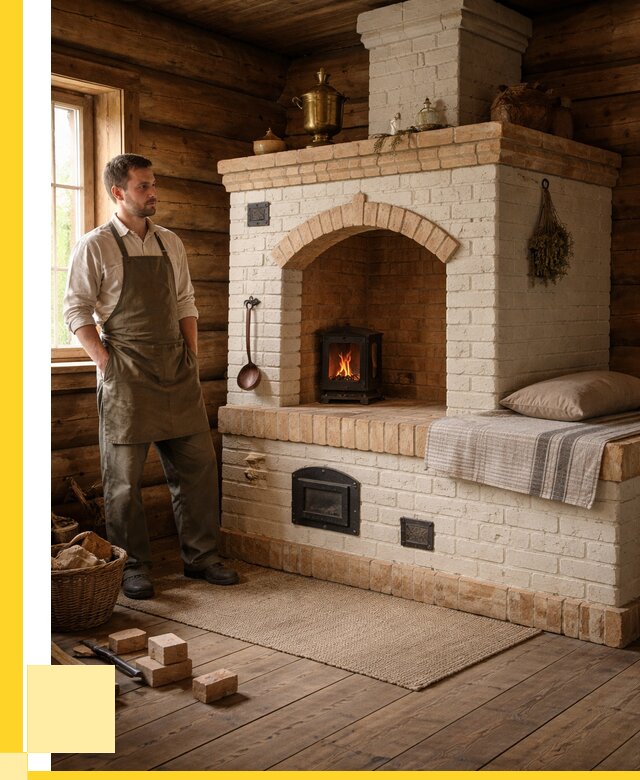 Русские печи с лежанкой под ключ в Сибае от 154140 р. ЭриданСба