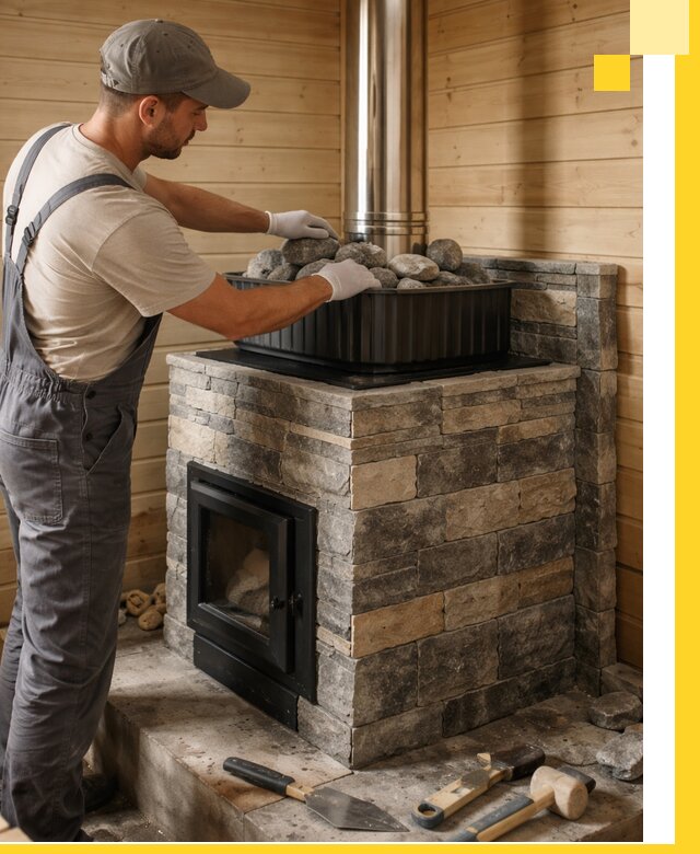 Печи для парной в Сибае, производство, монтаж и обслуживание