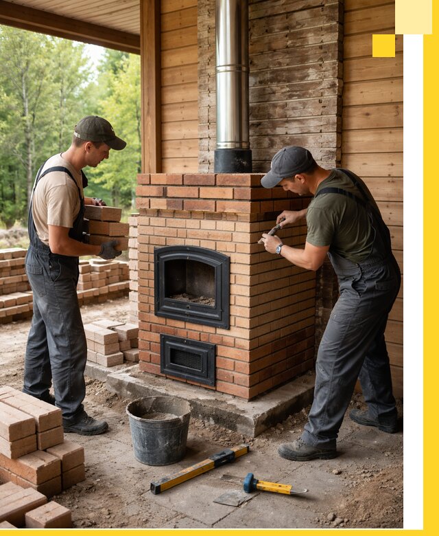 Производство и установка дачных печей под ключ в Сибае