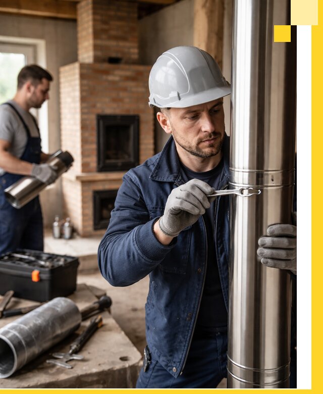 Профессиональный монтаж дымоходов для печей в Сибае