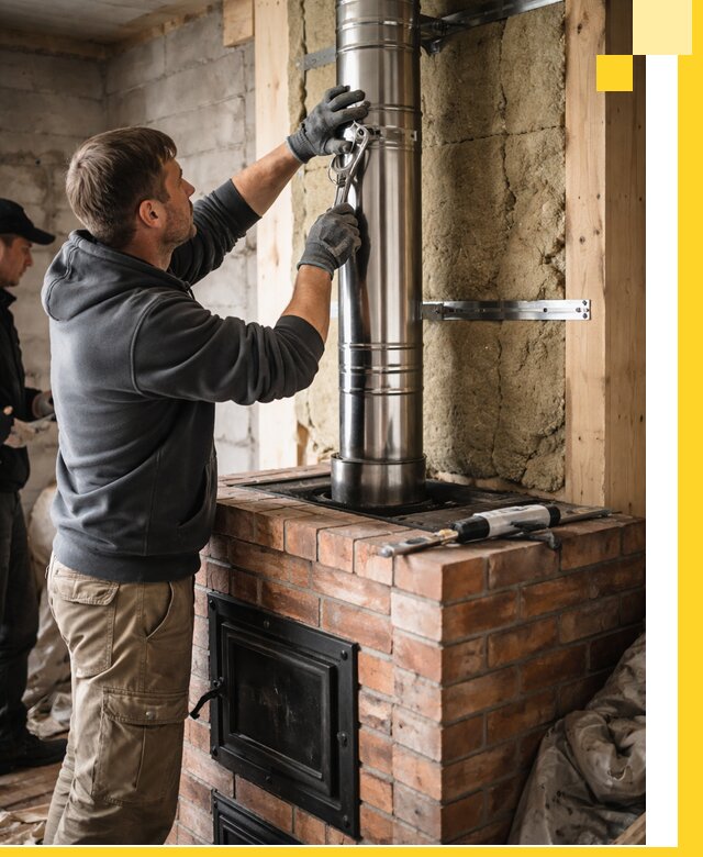 Изготовление и монтаж печей и дымоходов под ключ в Сибае