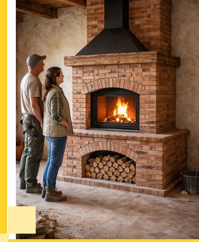 Печи камины из кирпича в Сибае от 123312 р. | ЭриданСба