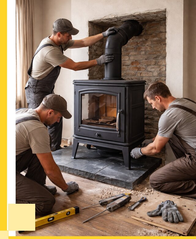 Монтаж печи камина в частном доме в Сибае от 25690 р. | ЭриданСба