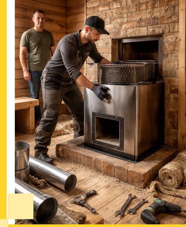 Монтаж банных печей под ключ в Сибае от 18497 р., ЭриданСба