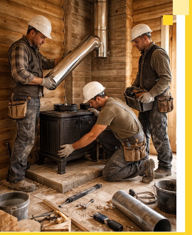 Профессиональный монтаж банных печей и дымоходов в Сибае