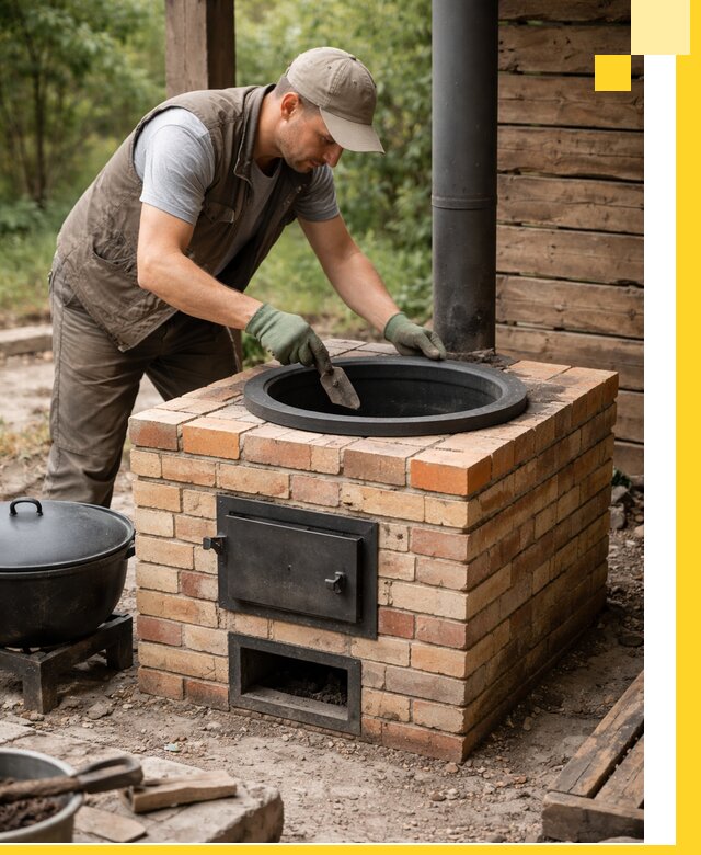 Изготовление и установка печей для казана в Сибае под ключ