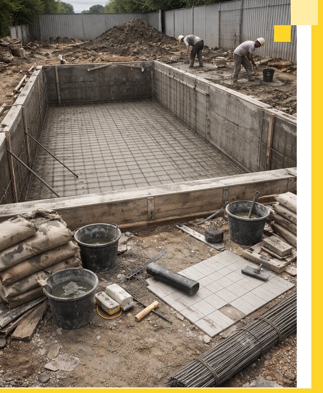 Строительство бассейнов под ключ в Сибае, дизайн и монтаж