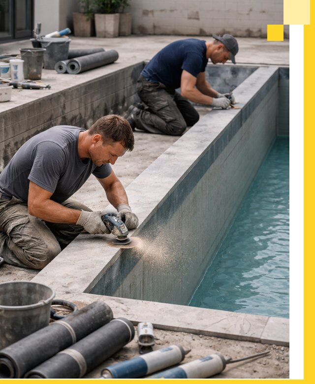 Профессиональный ремонт бассейнов под ключ в Сибае