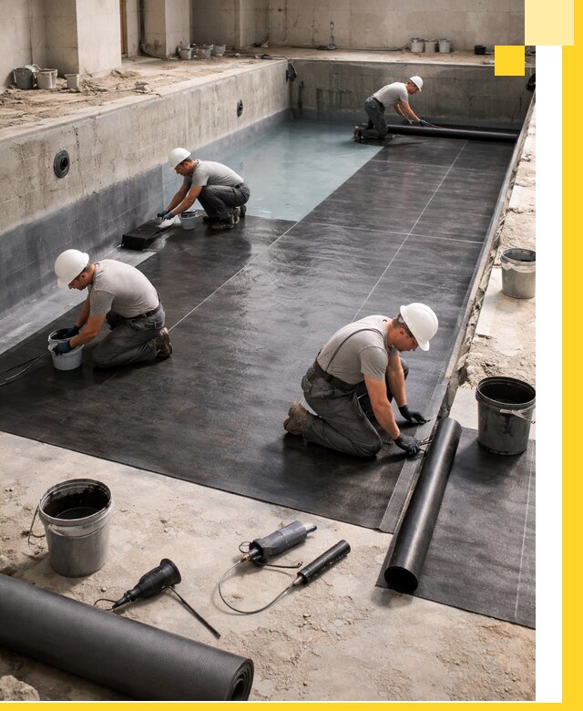 Профессиональная гидроизоляция бассейнов и чаш в Сибае под ключ