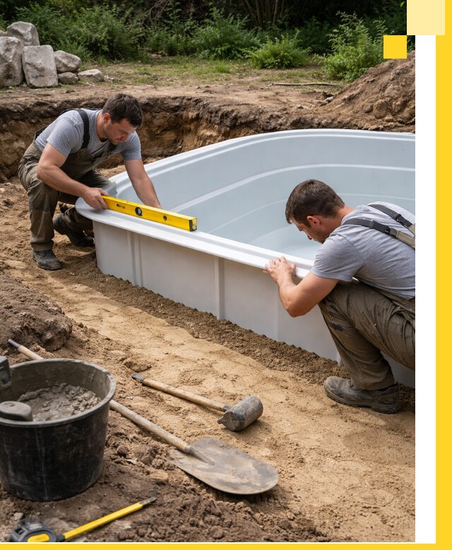 Производство и установка пластиковых бассейнов в Сибае под ключ