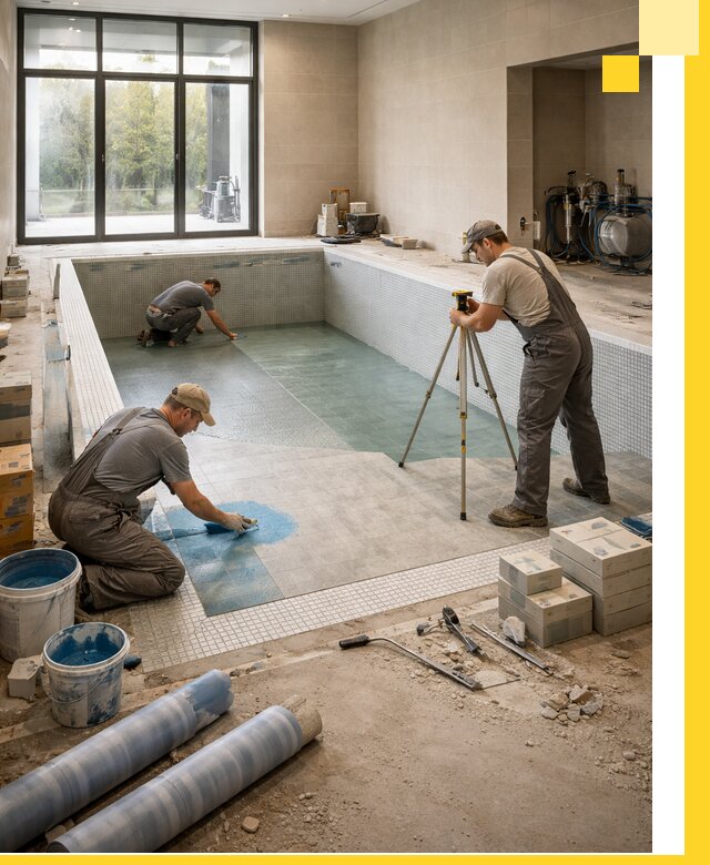 Проект и строительство закрытых бассейнов в Сибае под ключ