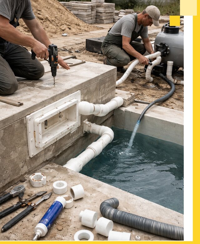 Строительство скиммерных бассейнов под ключ в Сибае