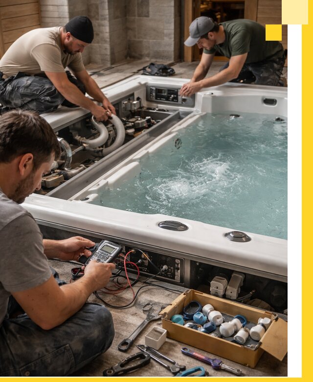 Гидромассажные бассейны под ключ в Сибае, дизайн и монтаж