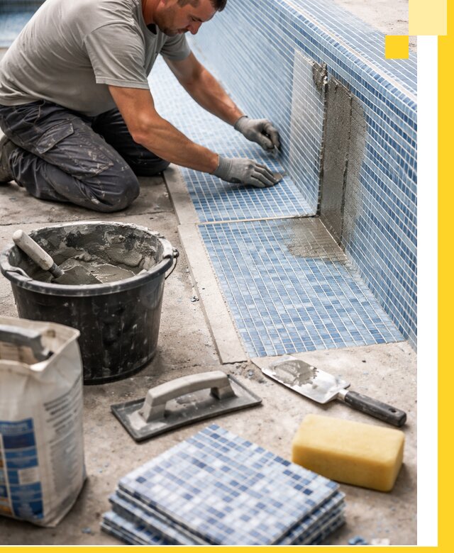 Укладка и ремонт мозаики для бассейнов под ключ в Сибае