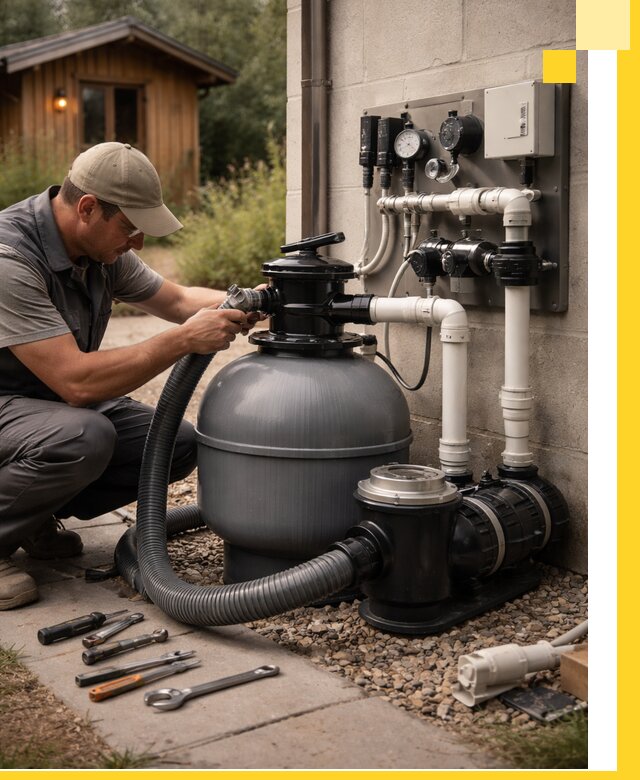 Продажа и монтаж фильтров и насосов для бассейнов в Сибае