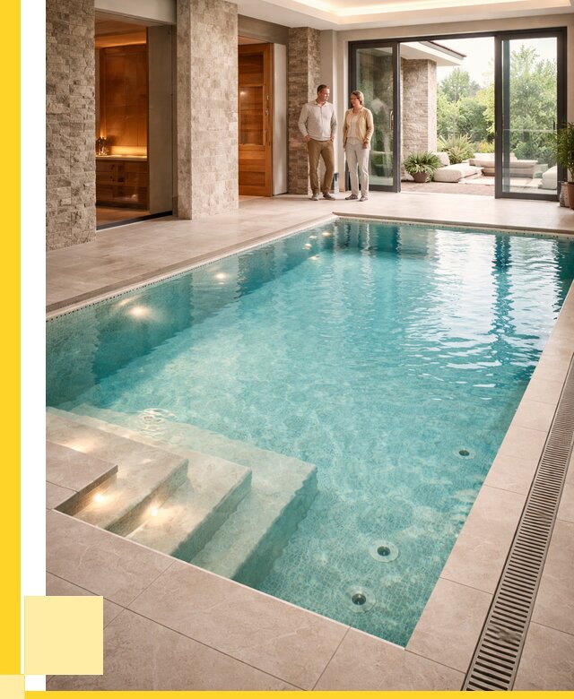 Бассейн во дворе в Сибае: проект, отделка от 1233120 р. | ЭриданСба