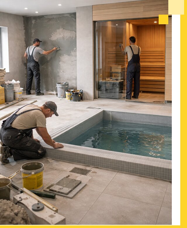 Проектирование и строительство сауны с бассейном в Сибае