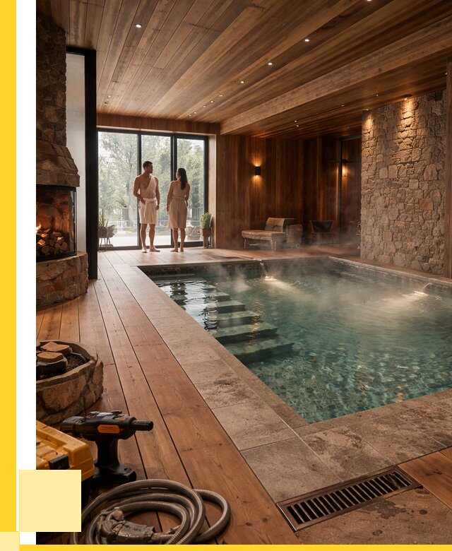 Проекты бань с бассейном под ключ в Сибае от 77070 р., ЭриданСба