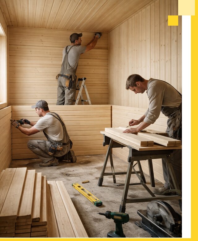 Обшивка саун в Сибае из натуральной древесины под ключ