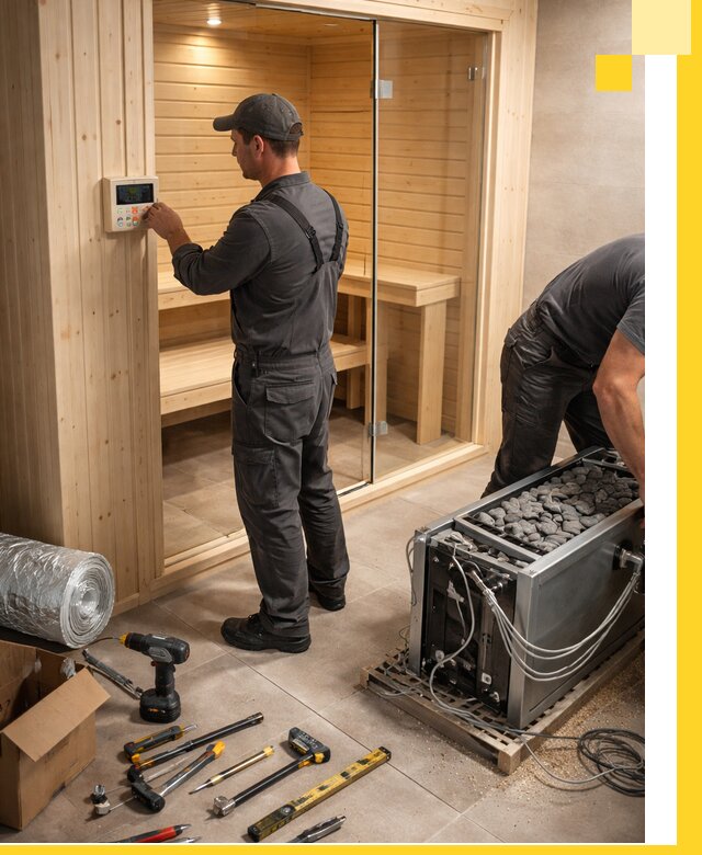 Поставка, установка и монтаж электрических саун в Сибае