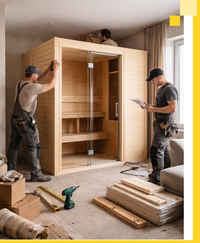 Установка и благоустройство саун в квартире в Сибае