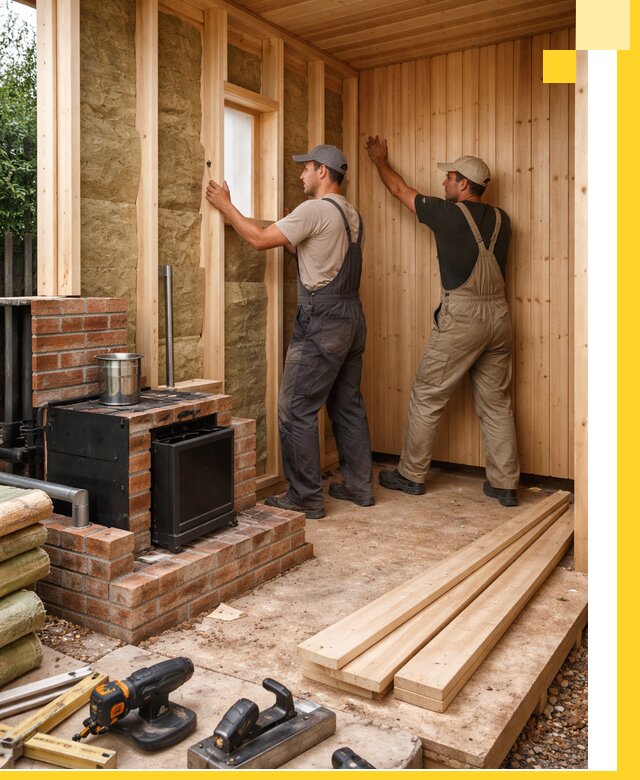 Строительство и установка дачных саун под ключ в Сибае