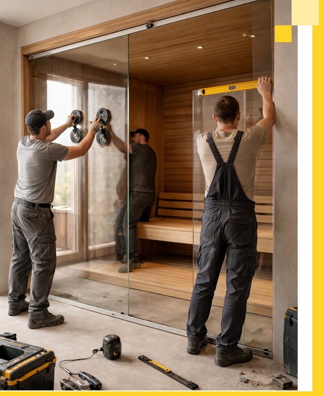 Производство и монтаж стеклянных саун под ключ в Сибае