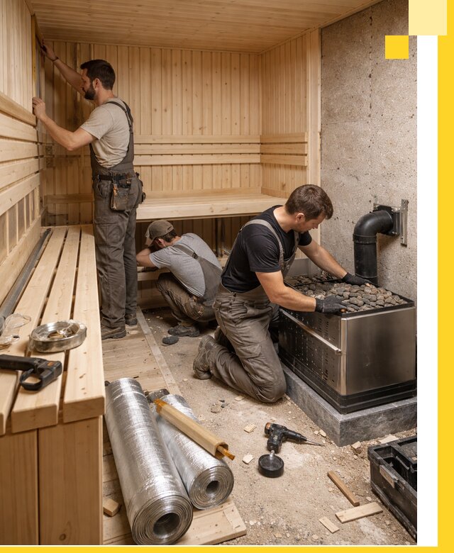 Индивидуальные сауны на заказ в Сибае под ключ, проект и монтаж