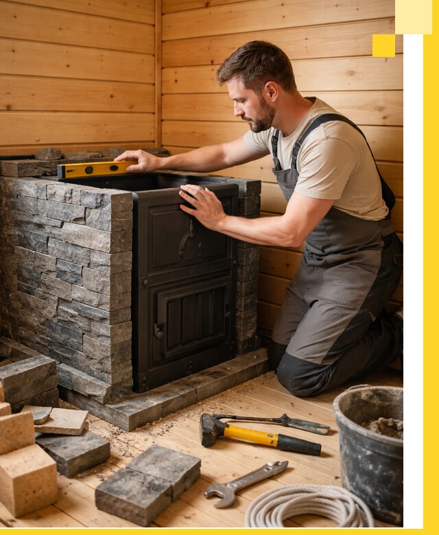 Производство и установка печей для саун под ключ в Сибае