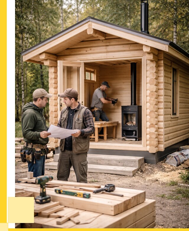 Монтаж бань под ключ в Сибае — от 205520 р. | ЭриданСба