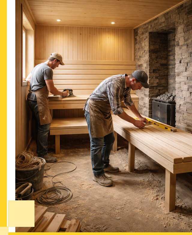 Отделка бани в Сибае: внутренняя отделка от 3083 р. | ЭриданСба