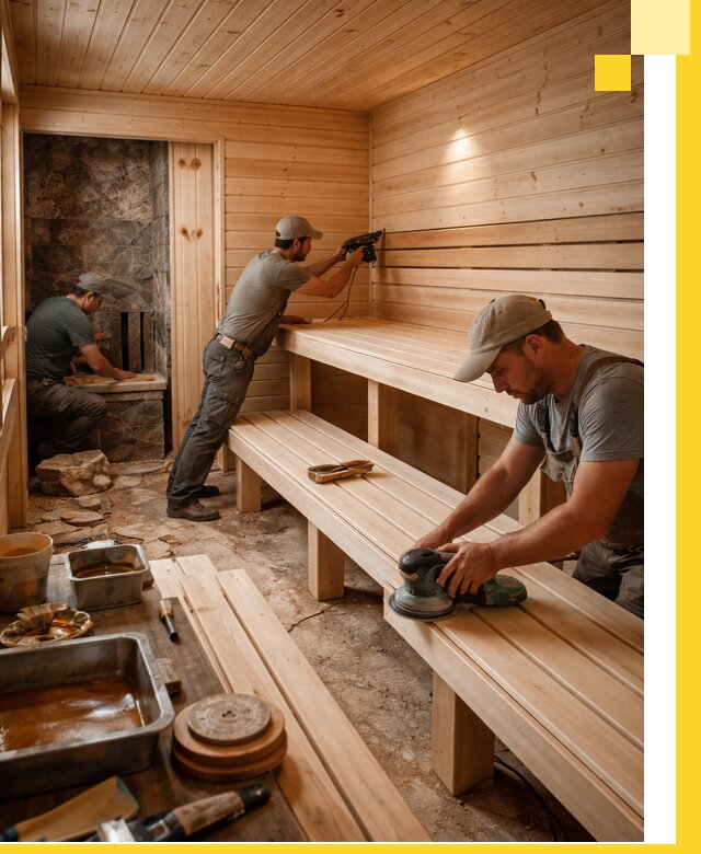 Профессиональная отделка бань в Сибае под ключ, с гарантией