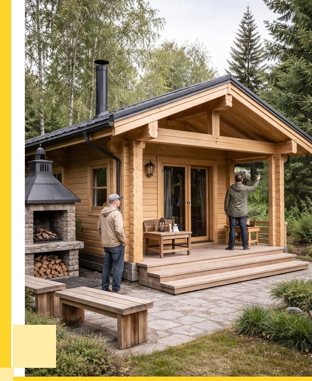 Деревянные бани под ключ в Сибае от 462420 р. | ЭриданСба