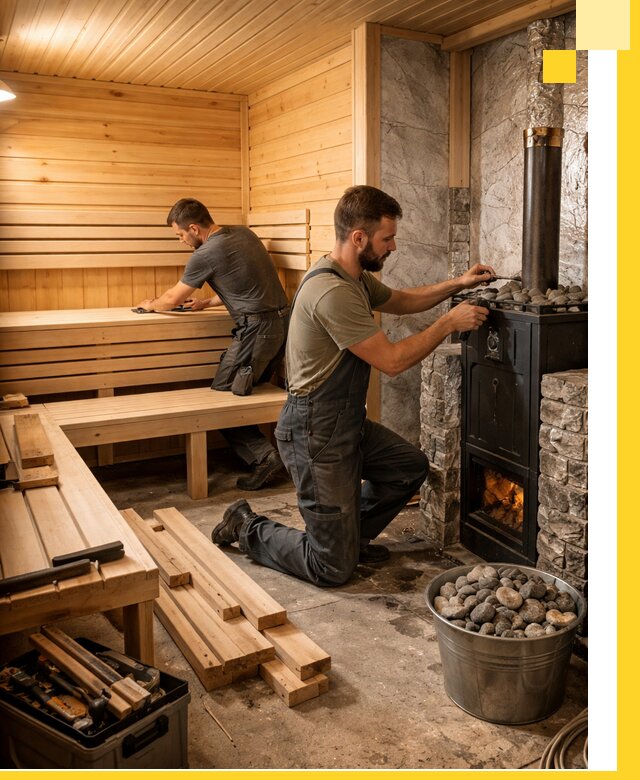 Дизайн и строительство интерьеров бань под ключ в Сибае