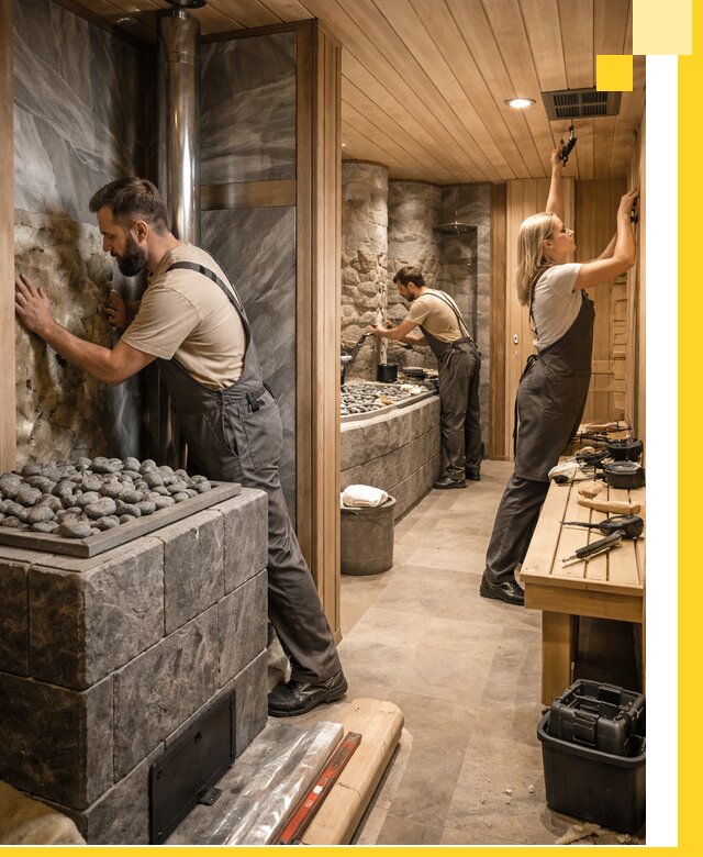 Строительство бань и SPA процедур в Сибае под ключ и отделкой