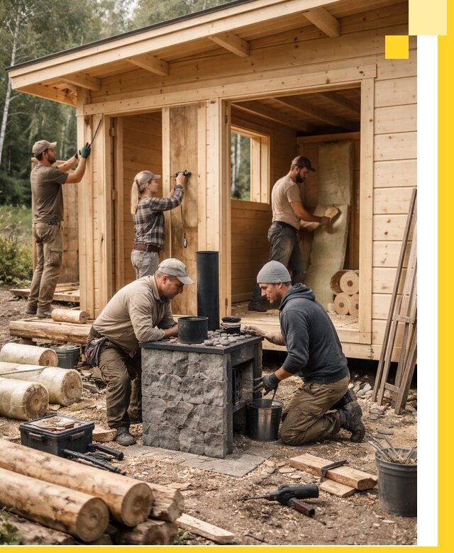 Купить баню под ключ в Сибае строительство монтаж отделка