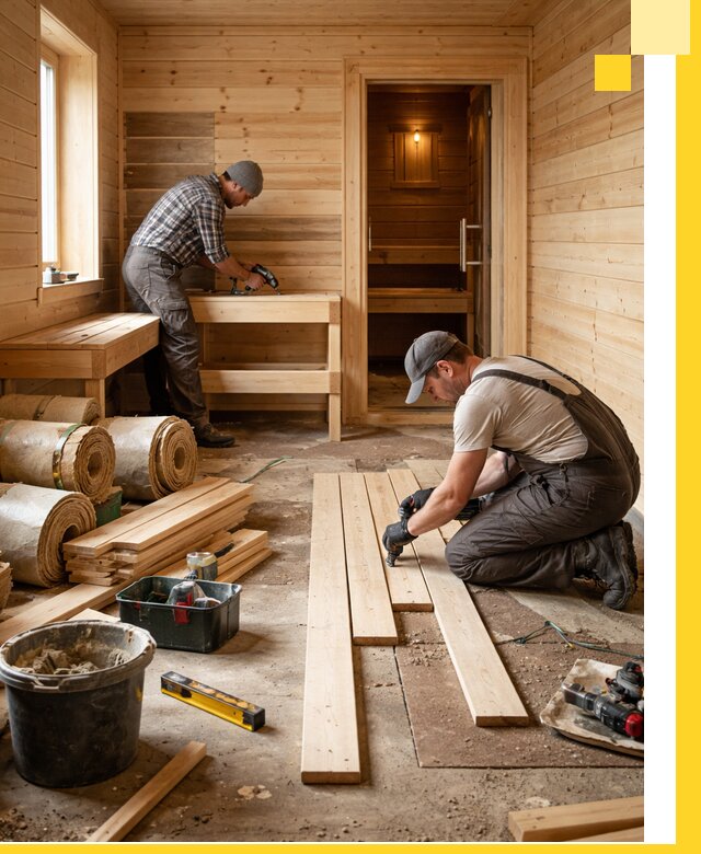 Индивидуальный проект бани с комнатой отдыха под ключ в Сибае