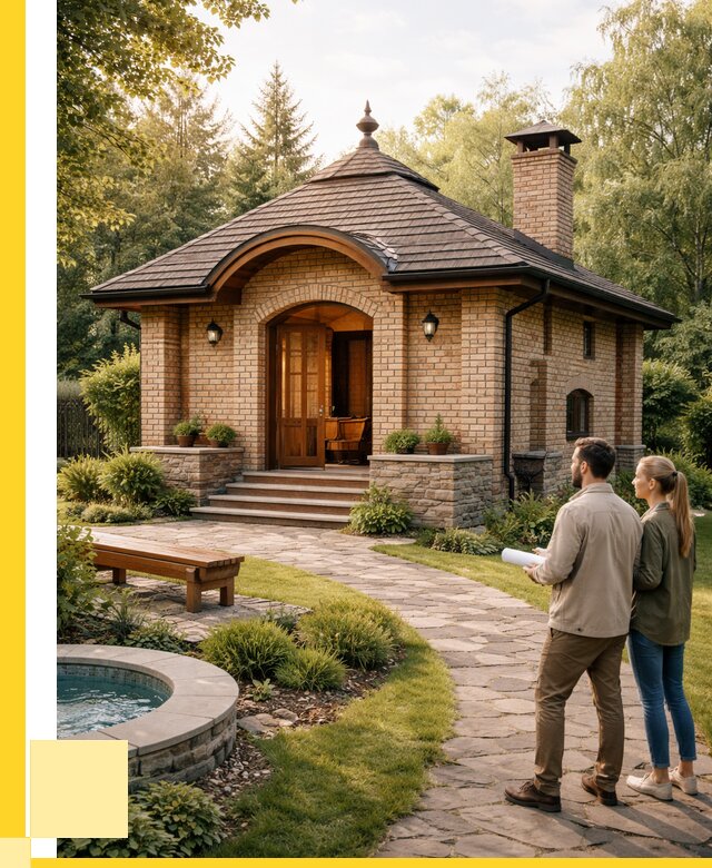 Проект кирпичной бани в Сибае от 30828 р. | ЭриданСба