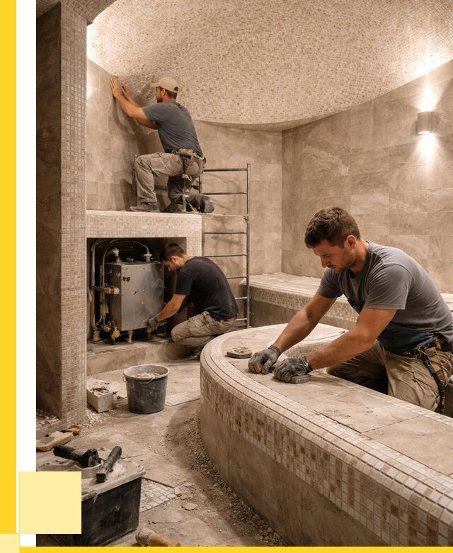 Монтаж хамамов под ключ в Сибае от 256900 р. ЭриданСба