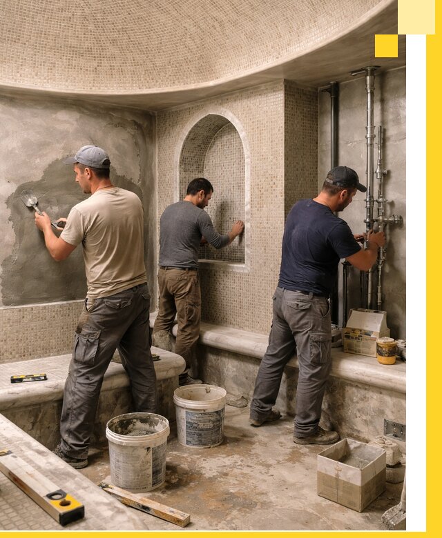 Профессиональный монтаж хамамов под ключ в Сибае с гарантией