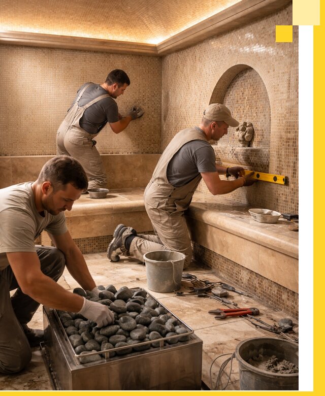 Проектирование и строительство хамама и сауны в Сибае