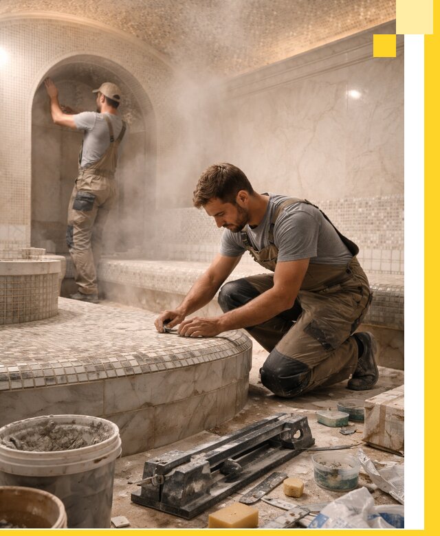 Профессиональный дизайн хамама и SPA под ключ в Сибае