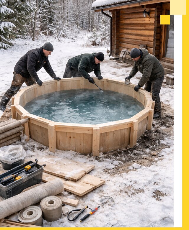 Изготовление и установка ледяных купелей под ключ в Сибае